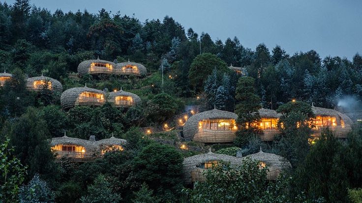 Rwanda's green mountainous landscape